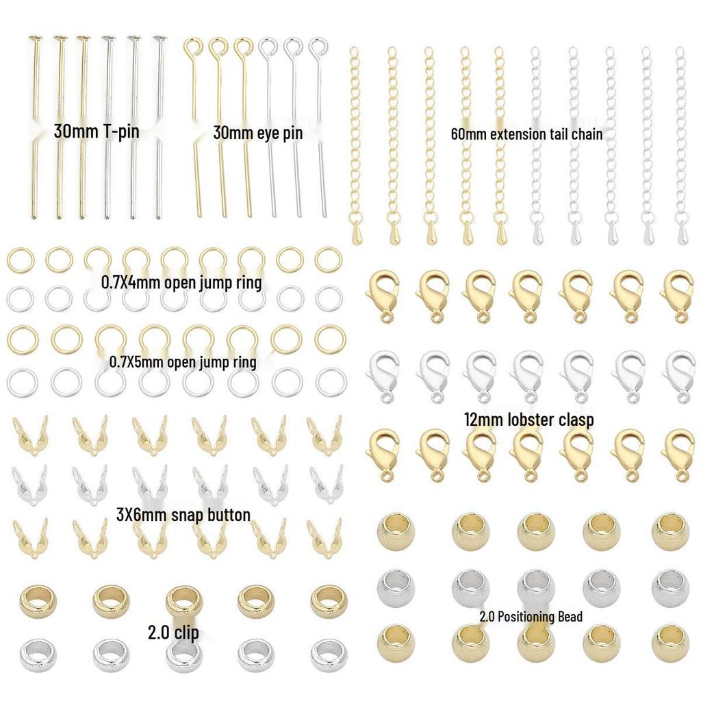 Застежка-лобстер с концевиком из золота 14/18 карат и соединительное кольцо с 9 штифтами, удлинительная цепочка для изготовления ювелирных изделий своими руками