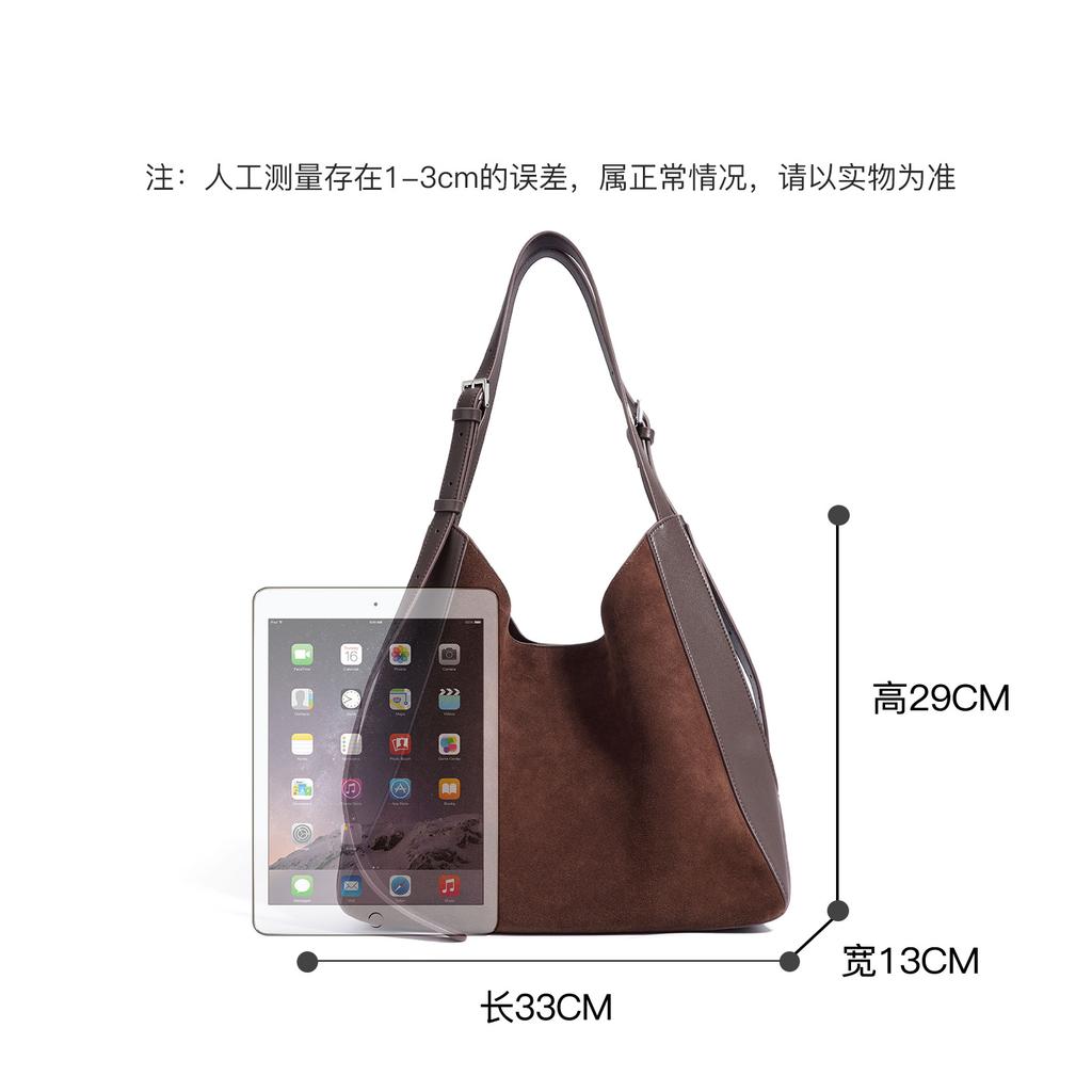 2025 осень и зима нишевый дизайн хай-энд новая одноплечевая кроссбоди кожаная женская сумка большой вместимости матовая подмышечная женская сумка