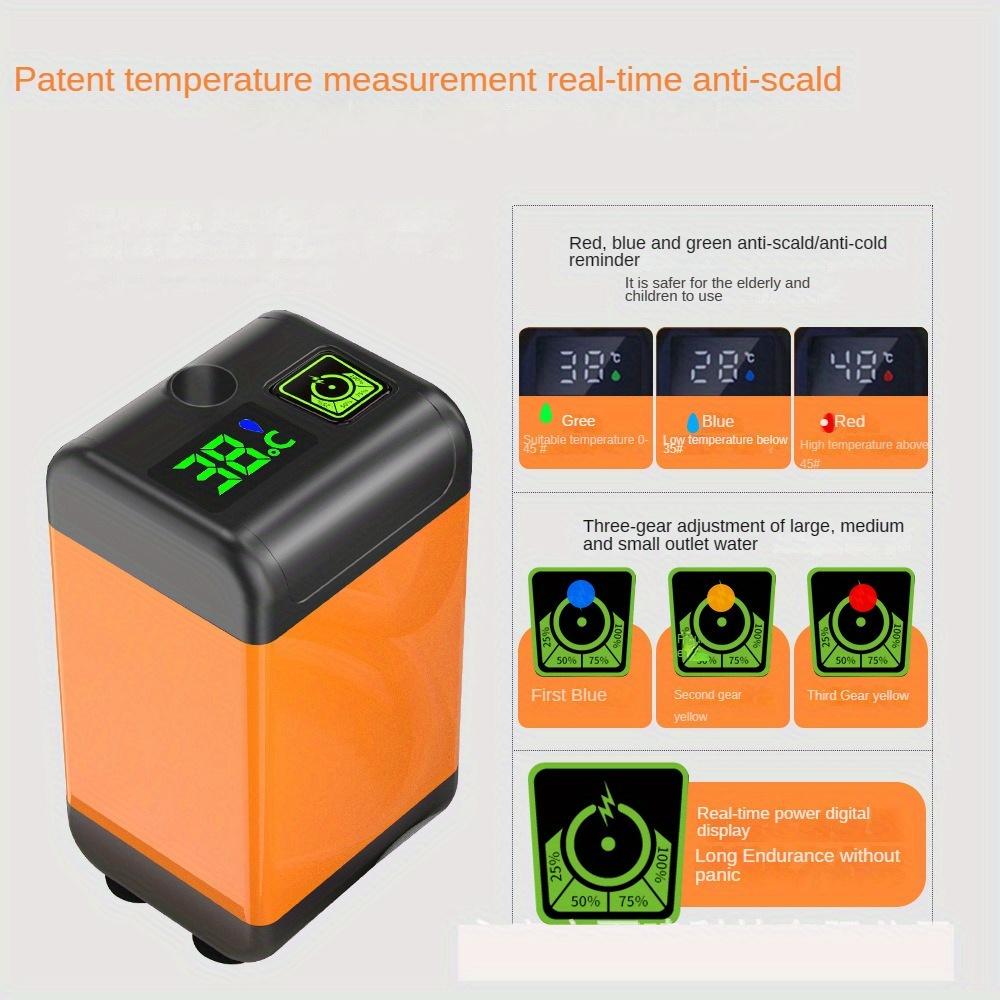 1 шт., артефакт для купания на открытом воздухе, общежитие, домашний портативный душ в сельской местности, интеллектуальный перезаряжаемый электрический душ с температурой