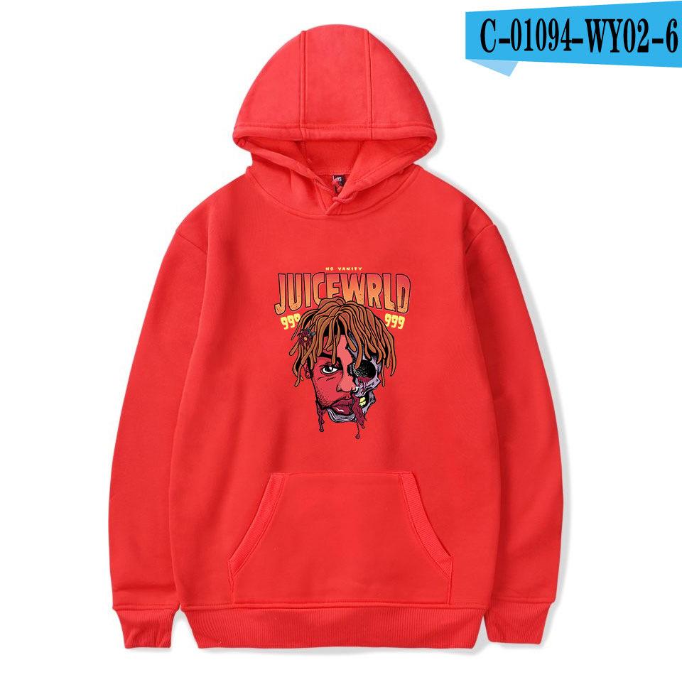 Новые толстовки с принтом Juice WRLD, женские толстовки унисекс с капюшоном в стиле хип-хоп, популярная повседневная толстовка с капюшоном Juice WRLD для мальчиков и девочек, популярный белый пуловер