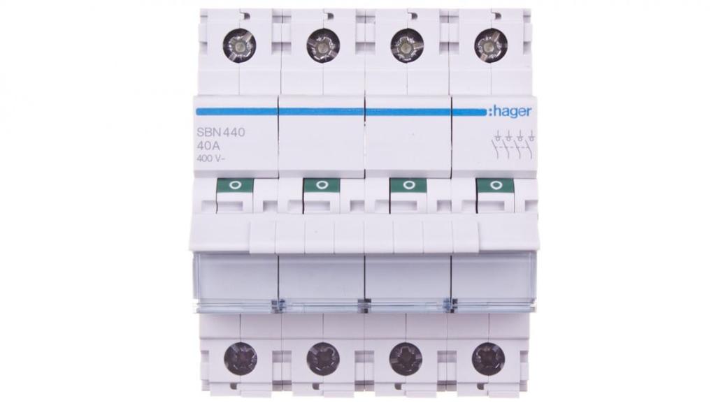Modular switch disconnector 40A 4P SBN440
