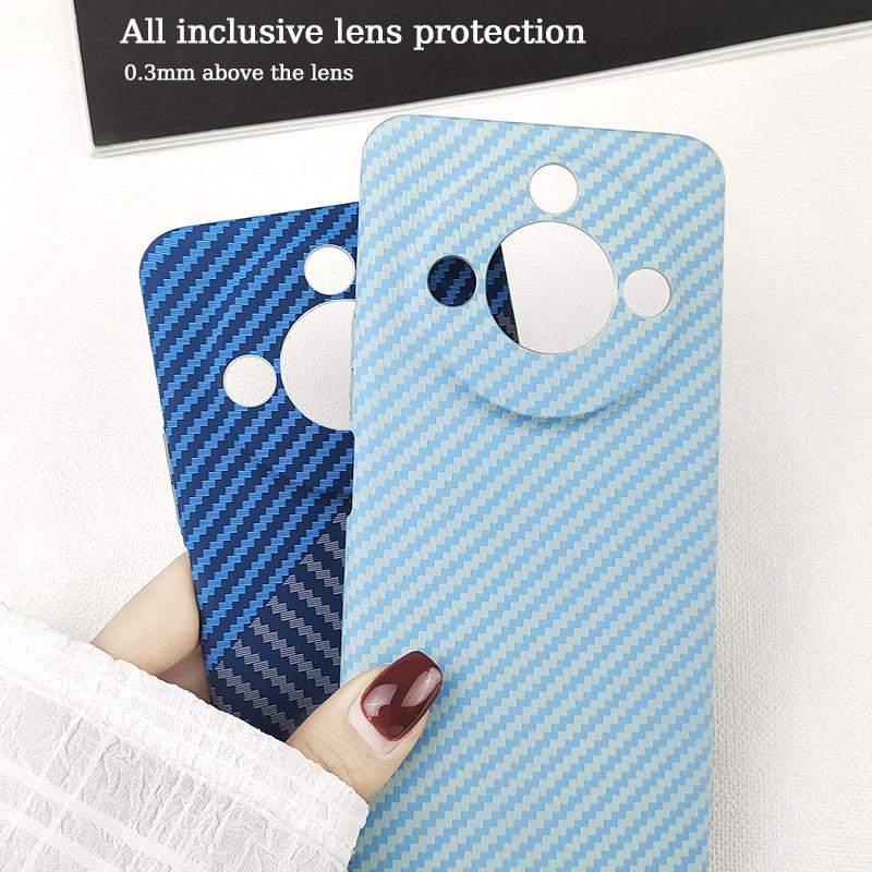 Luxury Ultra Thin Carbon Fiber Textured Phone Case For Honor X60 X50 X40 X30 Pro GT X9c Smart Anti-Fingerprints Hard PC Full Protective Cover Shell