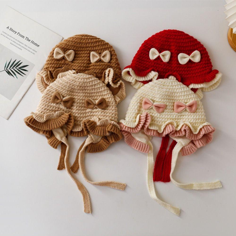 Милые шапки с отворотом Осенне-зимние шапки-пуловеры Новые шапки с защитой ушей