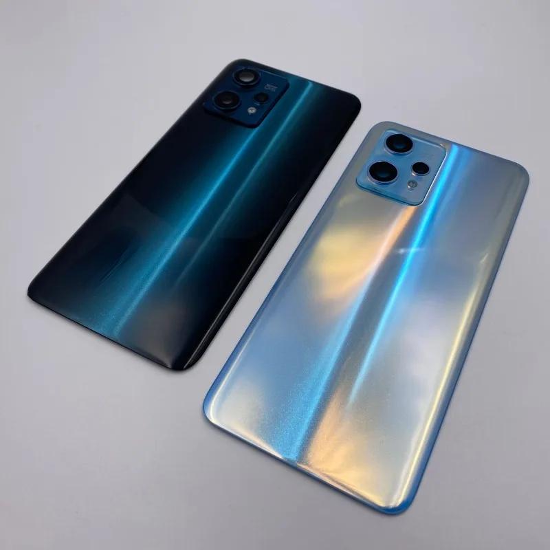 Back Cover for Realme 9 Pro Plus Pro+ Battery Glass Panel Rear Housing Case Phone Lid Shell + Camera Frame Lens