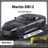 Масштаб 1/32 Спортивный автомобиль Aston Martin DB12 GT Металлическая литая модель автомобиля Звук и свет Коллекционные предметы хобби Украшения Подарок на день рождения Мальчики