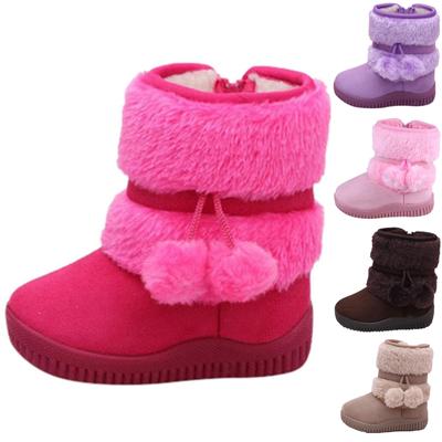 Детская обувь для малышей, однотонная теплая уличная обувь для мальчиков и девочек, сапоги