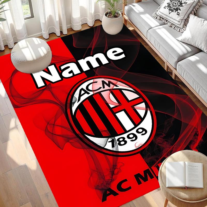 Custom Name Personalized football team Print Carpet, Versatile Home Decor Rug, for Playroom, Apartment, Balcony, Entryway, Hallway Gift