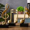Gift Home Decor Nordic Style Photo Props Statue Music Note Ornament Figurine Music Shape Sculpture