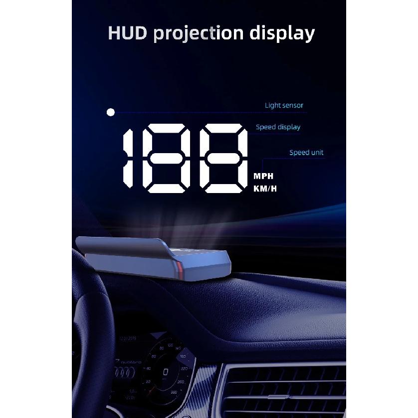 W2 GPS Проекционный спидометр на лобовое стекло Проектор Цифровая скорость Y03 HUD Для транспортных средств Автоэлектроника Аксессуары