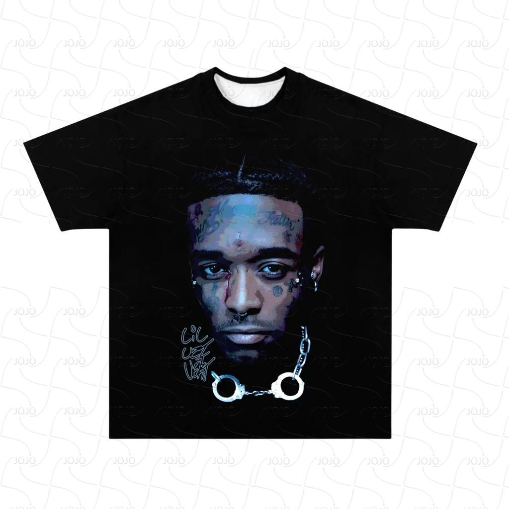 Rapper Lil Uzi Vert Retro Graphic T-Shirt Men's Hip Hop Clothing Y2k Unisex Fashion Oversize Ghetto Gangster Top Gift for Fan