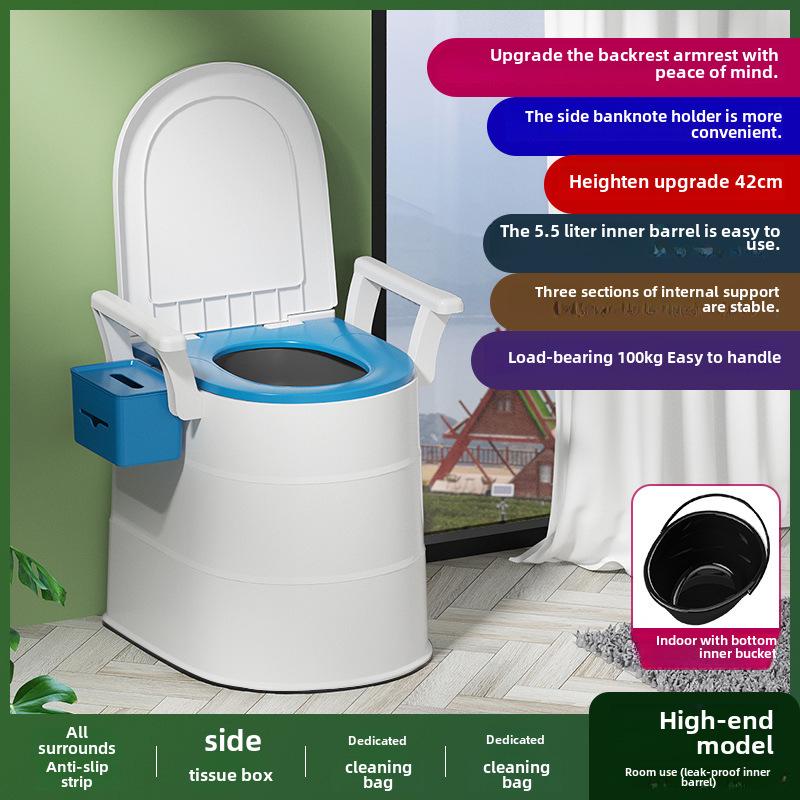 Portable Adult & Elderly Deodorant Toilet Stool for Home