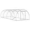 Chicken Coop Silver 400 X 150 X 100 Cm Galvanized Steel