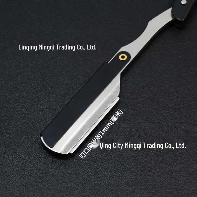 Цельнометаллическая черная механическая бритва: Бритва и триммер для бровей в старинном стиле