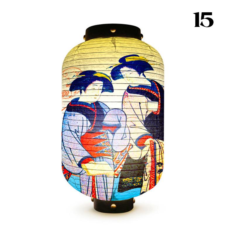 Уличный водонепроницаемый фонарь в японском стиле Ukiyo-e Bistro Ramen Restaurant Izakaya Sign Festival Party Wedding Decor Background