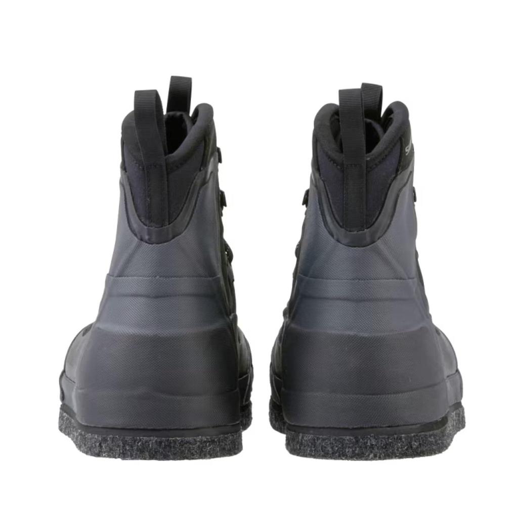 Ботинки SHIMANO Rock Shore Guard Cut, резиновые с шипами, войлок, черные, 26.5