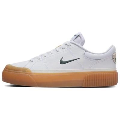 Женские кроссовки Court Legacy Lift 'Белый Винтажный Зеленый Резина' FV5526-100