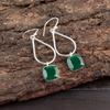 Зеленый Оникс Драгоценный Камень 925 Стерлинговое Серебро Ручная Работа Ювелирные Изделия Серьги 1.90" Для Подарка EE-7-13