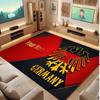 Eintracht Frankfurt Custom Crystal Velvet Rug, Personalized Name Text Print, Football Logo Soft Non‑Slip Floor Mat Home Decor Gift