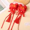 Аксессуары для волос Детская годовая заколка для волос Ханьфу головной убор в форме тигра год заколки китайский стиль кисточка красный бант заколка для волос