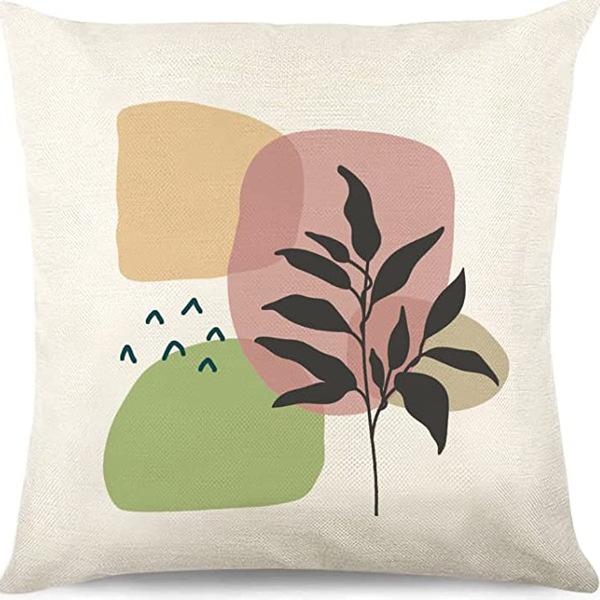 Абстрактная наволочка цвета Моранди, Минималистичная декоративная наволочка, Абстрактная эстетика, Подушка для дивана, Чехол для подушки