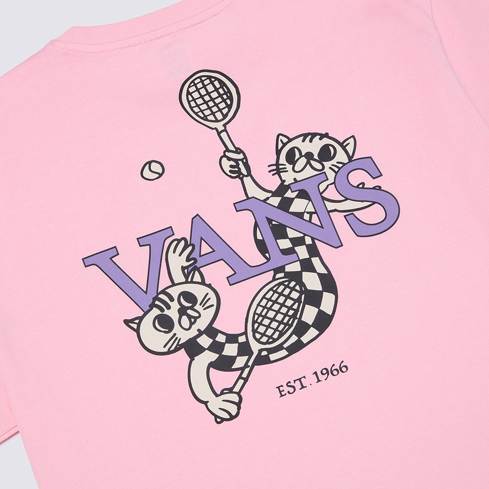 Vans Повседневная мягкая удобная приятная к коже футболка с коротким рукавом унисекс топы розовая VN000NJUEGP1