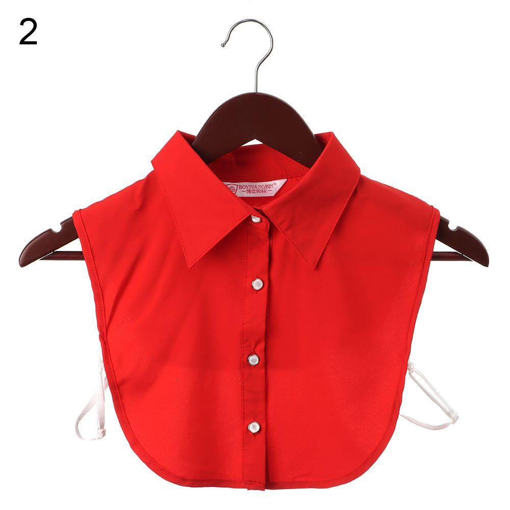 Vintage Detachable Cotton Clothes Accessories Shirt Fake Collar Lapel Blouse Top False Tie