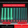 (10pcs) Extra Long Spiral Perm Rods 14cm - Screw Thread Design, 24V220 Digital Hot Water Wave Style