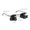 20X Magnifying Glasses Head Loupe LED Light Head-mounted Magnifier Hands-  Repairing for Clock Watch Electronic Instrument