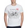 Worn Out Bike Men's T-shirts Skeleton Bicycle Short Sleeve Creative Cycling Art Tshirts Fashion Skull Desgin Top Streetwear Tees