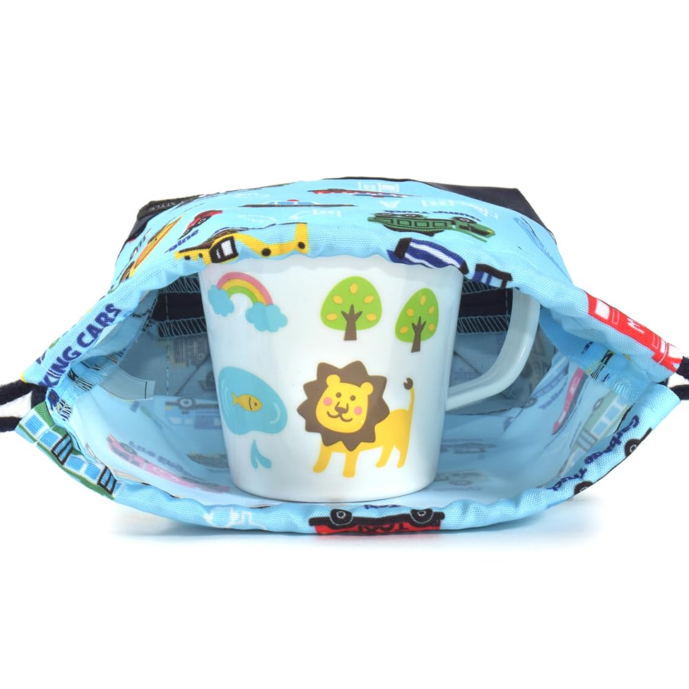 COLORFUL CANDY STYLE Quilted Entrance Set Lesson Bag and for Boys 4-Piece Kindergarten/School (Includes Reflector) - Water-Repellent, Lightweight,