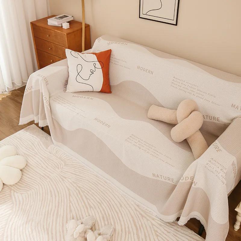 Полиэстер Хлопок Печатный Диван Полотенце Синель Диванные Одеяла Все Включено Чехол Ткань Четыре Сезона Диван Полотенце Анти Кошачьи Царапины