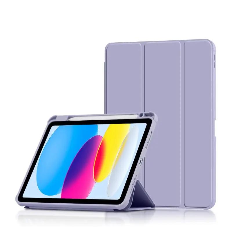 Чехол для iPad A16 11 дюймов Чехол для iPad 11-го поколения с держателем для карандашей Чехол для iPad 10-го 11-го поколения Автоматический сон/пробуждение iPad (А16)