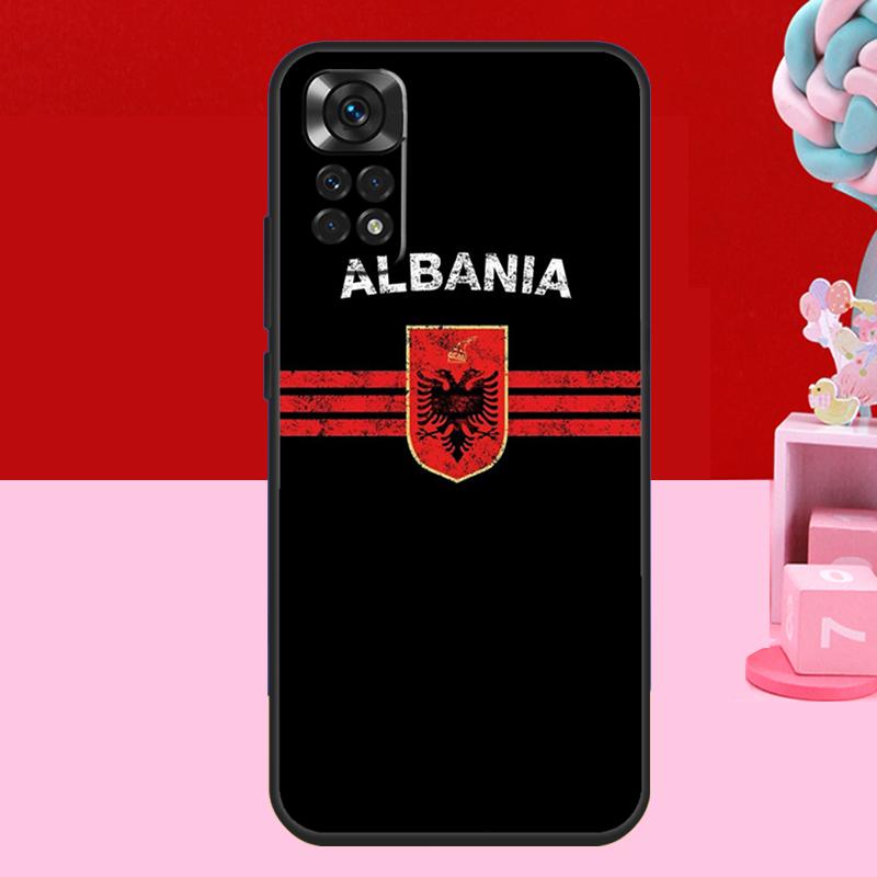 Чехол с флагом Албании для Xiaomi Redmi Note 14 13 12 10 11 15 Pro Plus Redmi 15 C 10C 12C 13C 14C Мягкий чехол