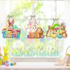 New Style, Easter, Cartoon Cute Bunny, Paper, Door Hanging, Party Scene Decoration, Decorative Pendant Supplies