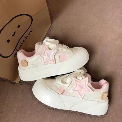 Чжао Рут нишевые кеды весна новые молочные фуфу маленькие белые туфли универсальные повседневные туфли женские круглый носок