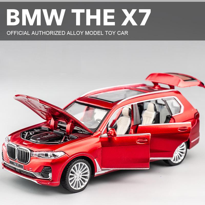 1:32 BMW X7 SUV Alloy Model Car Toy Diecasts Casting Pull Back Sound and Light Car Toys For Children