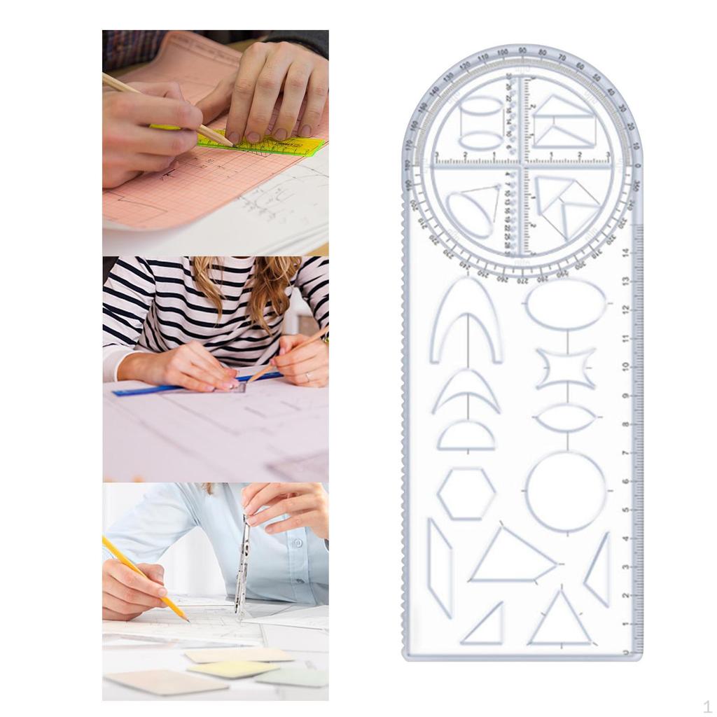 Шаблон для чертежа Измерительные линейки для чертежей Принадлежности Трафареты Многофункциональная геометрическая линейка для портного