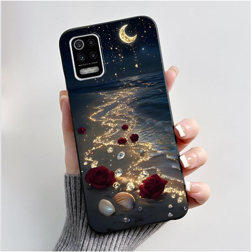Чехол для телефона LG K52 Q52 K62, роскошный, милый, с рисунком кролика, любовь, смешной, ультратонкий, тонкий, мягкий, черный, ТПУ, силиконовый, защитная задняя крышка