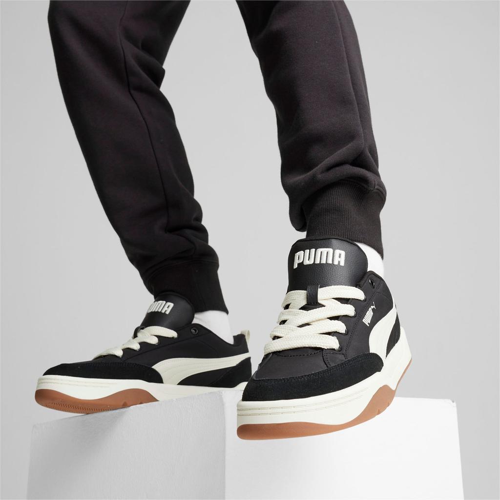 Puma Текстиль Park Lifestyle, Износостойкая Разделенная Коровья Кожа Низкие Кеды для Скейтборда Унисекс Черный Белый 397495-01