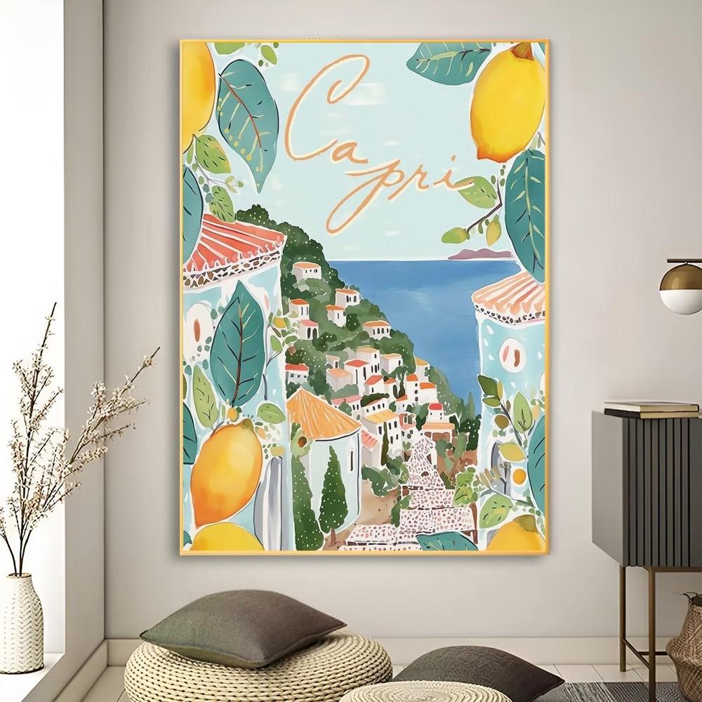 1pc La Dolce Vita Lemon Prints Poster Poster Art Print Bar Living Room Furniture Decor