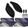 Upper Fairing Windshield Side Wing Air Deflectors Fit for Harley Touring Electra Glide Street Glide Trike 1996–2013 Black