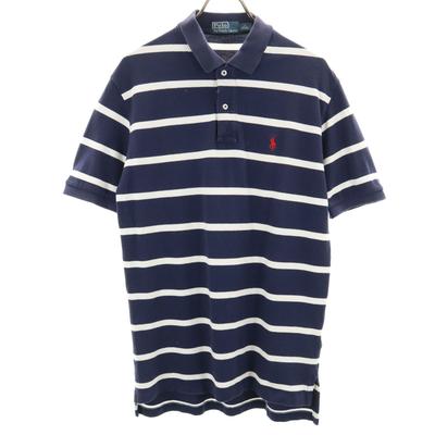 Поло от Ralph Lauren с бордюрным узором, с коротким рукавом, ткань пике, мужское, б/у