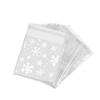 100pcs Christmas Gift Packaging Bag Plastic Packaging Bag Snowfake Printed Candy Package Bag