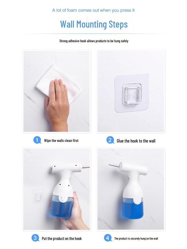 Электрический пенный дозатор для мыла для кухни, купания домашних животных, душа и средства для умывания лица.