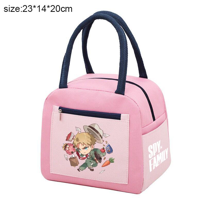 Spy Play House Simple Style Lunch Box Bag Explosion Color Matching Bento Bag Lunch Box Thermal Insulation Bag