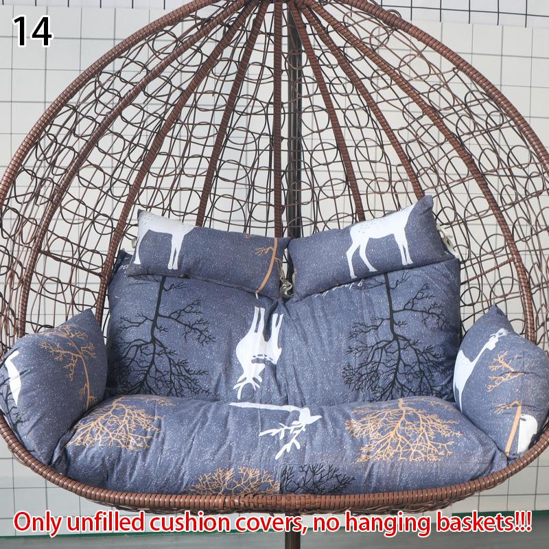 Hanging Chair Egg Chair Swing Cushion Cover Thickened Soft Rebound Breathable Non Deformable Cradle Vine Basket Cover No Padding