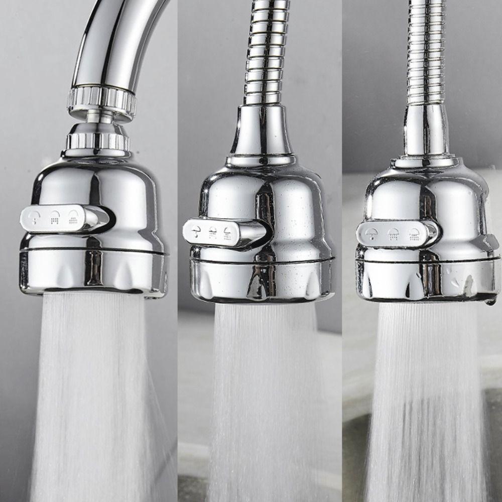 3 Modes Faucet Extender Rotatable Water Tap Filter Nozzle Faucet Aerator Bathroom