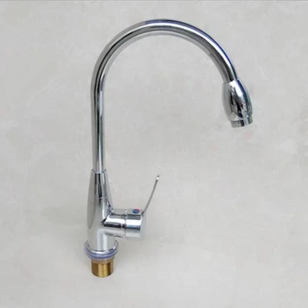 Смеситель для кухонной мойки Смеситель для холодной и водопроводной воды Смесители для раковины Смеситель для раковины Пластиковый стальной поворотный кран Смесители для ванной комнаты