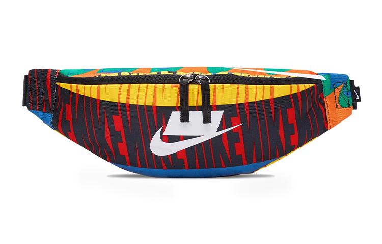 Nike Тканевая сумка через плечо на молнии, Поясная сумка, Обычная, Унисекс, Многоцветная, BA6332-010