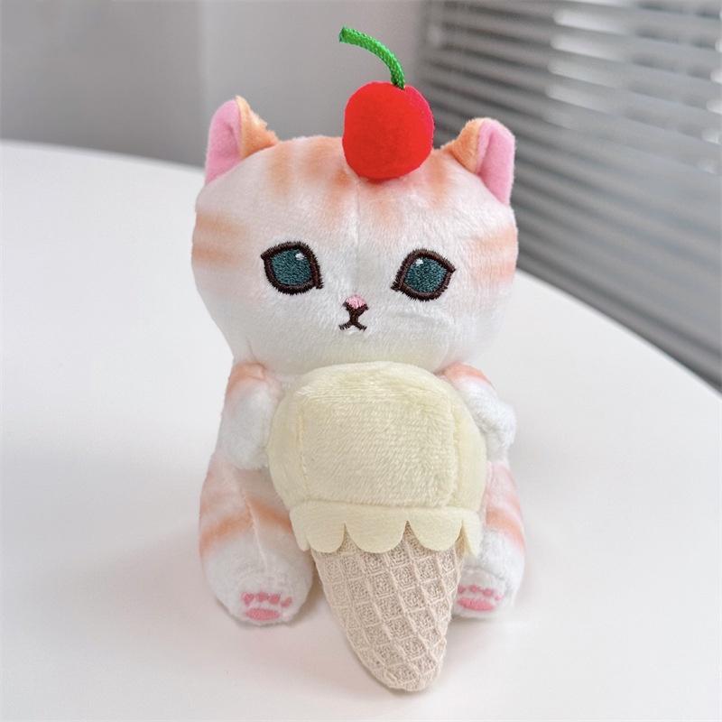 Плюшевая игрушка Кот-Акула, мягкая подвеска-украшение для детей, рождественский подарок